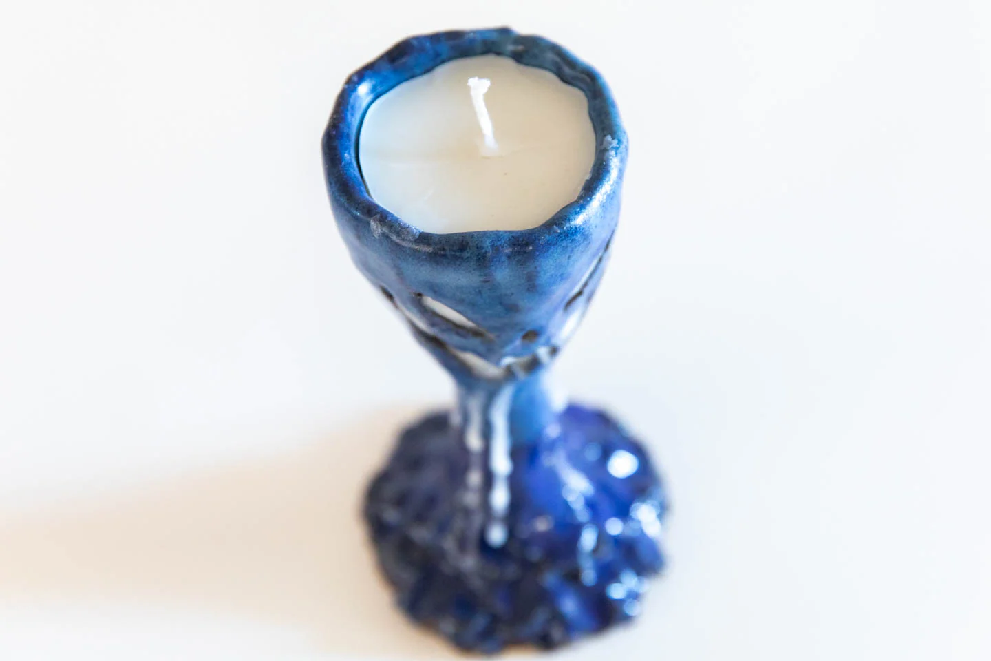 DUNGEON GOODS | BLUE JEAN FADE CHALICE CANDLE - Image 5
